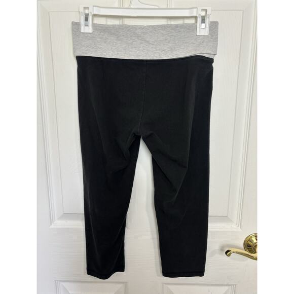 Y2K Victora’s Secret Pink Fold Over Cropped Pant Size Small Casual Comfy Retro - Picture 2 of 6